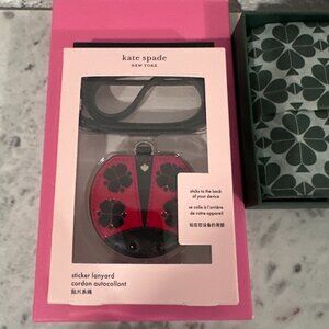 🐞✨ Kate Spade New York Ladybug Sticker Lanyard – Phone Strap – NEW in Box ✨🐞